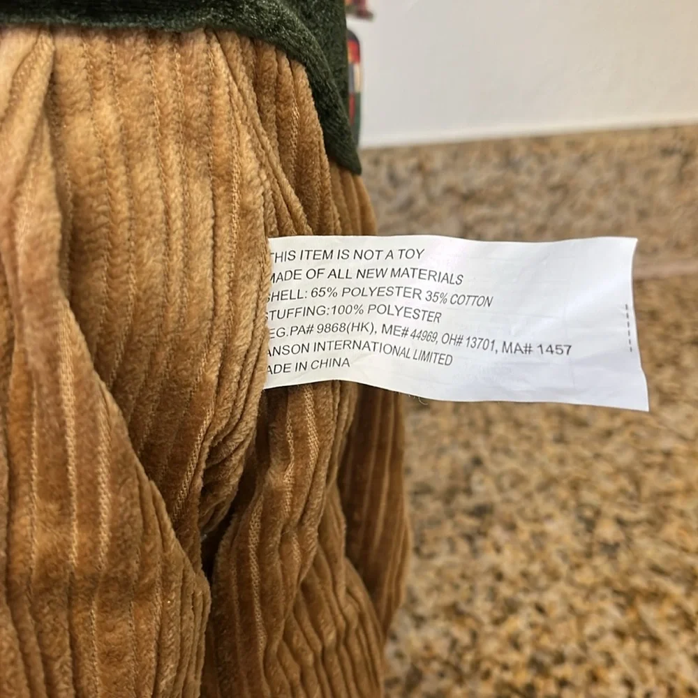 Plaid Scarecrow Doll with Black Hat